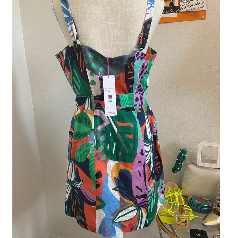 Parker Weslyn Sleeveless Button Cargo Pocket Dress - Picture 4 of 10